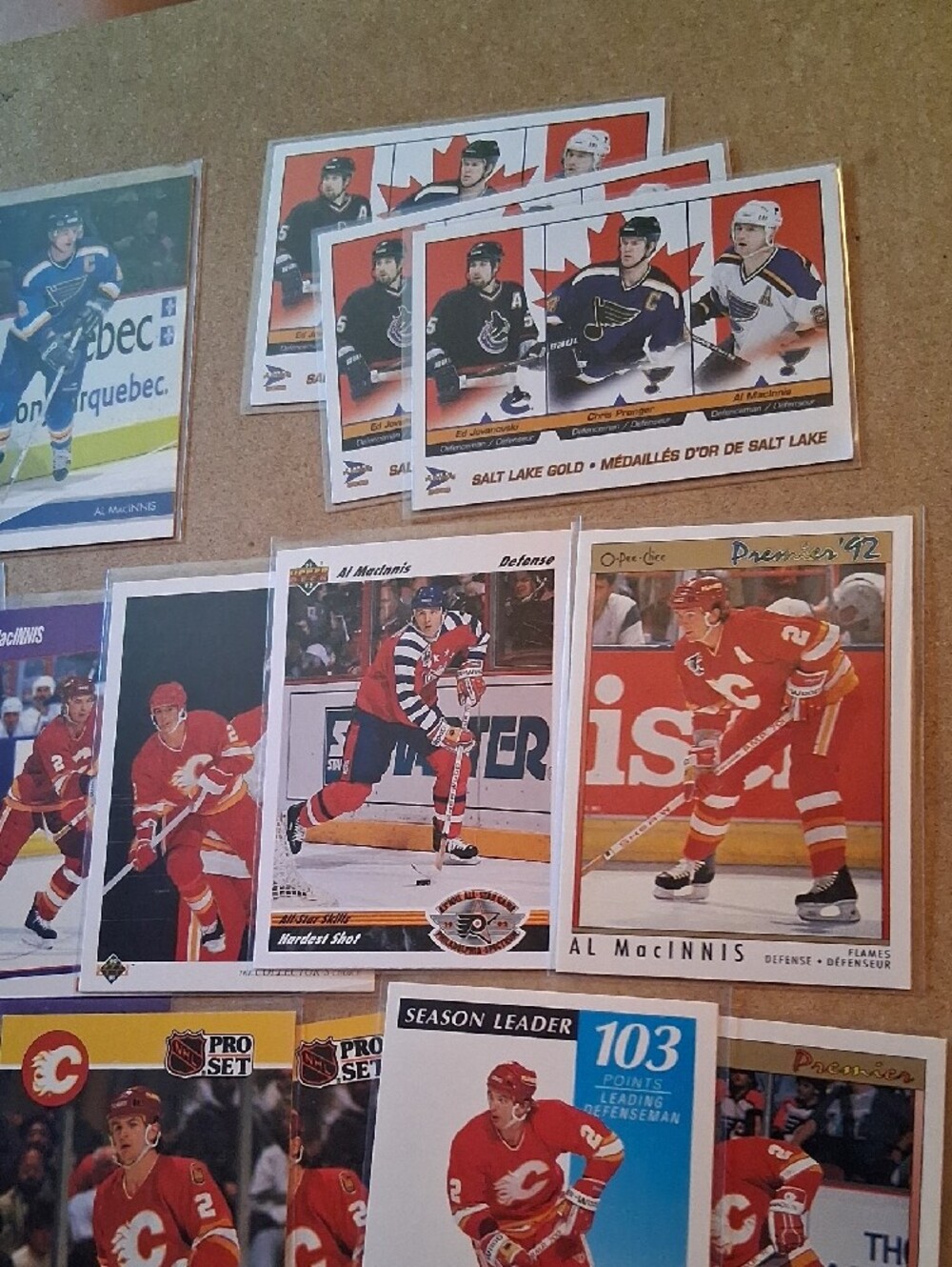 Al MacInnis Hockey Cards - Red & White - Picture 4 of 11